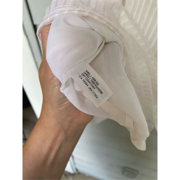 Club Monaco NWT Heather Top in White, Size Large, MSRP $119 - Picture 4 of 6